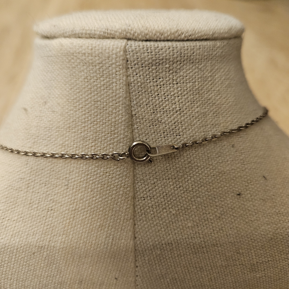 Vintage Reed & Barton Floral Pendant Necklace - Picture 3 of 4